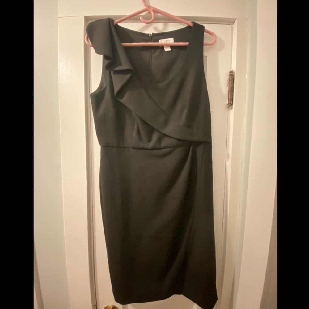 Black Loft Ruffle Dress Size 6
